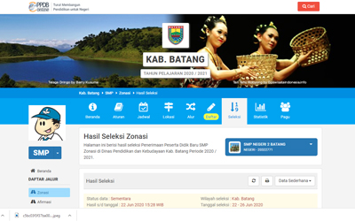 Info dan Jurnal Terakhir PPDB Online SMP Negeri 2 Batang